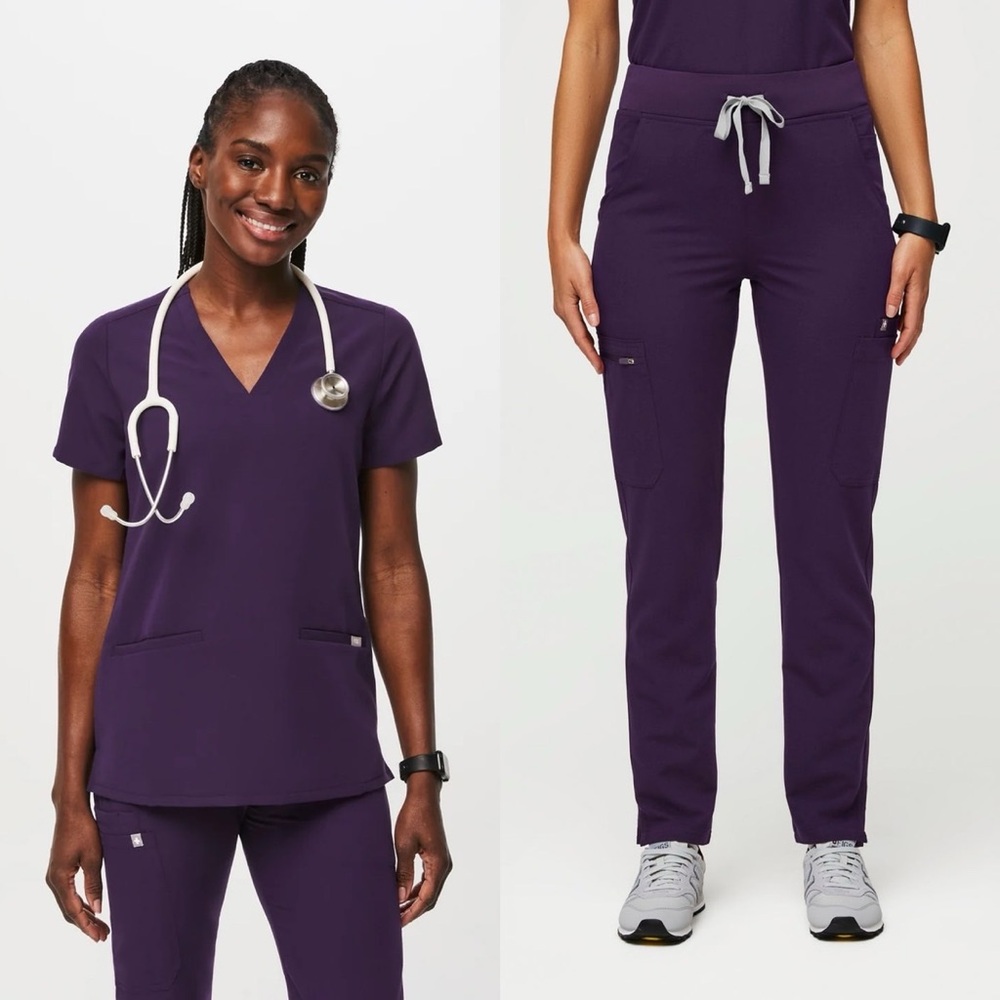 Figs Women's Scrub Set in Purple